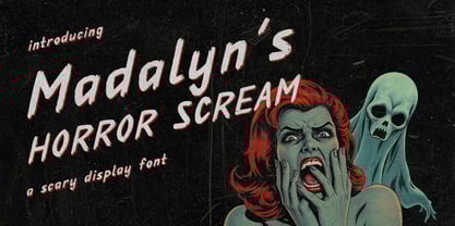 Madalyns Horror Scream Font Poster 1