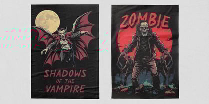 Madalyns Horror Scream Font Poster 3