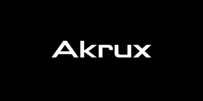 Akrux Font Poster 1