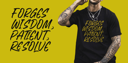 Flackin Bruska Font Poster 2