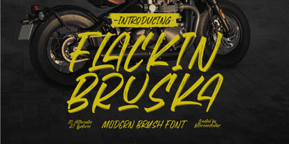 Flackin Bruska Font Poster 1