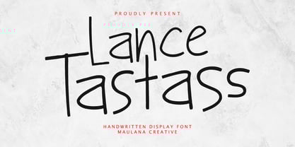 MC Lance tastass Font Poster 1