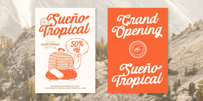 MN Barevia Font Poster 5