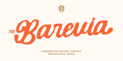 MN Barevia Font Poster 1