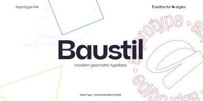 Baustil Font Poster 1