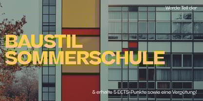 Baustil Font Poster 6