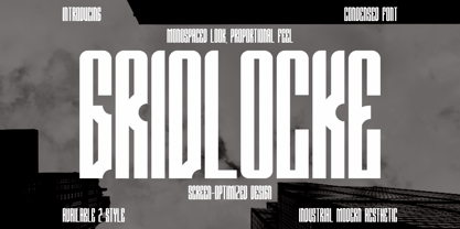 Grid Locke Font Poster 1