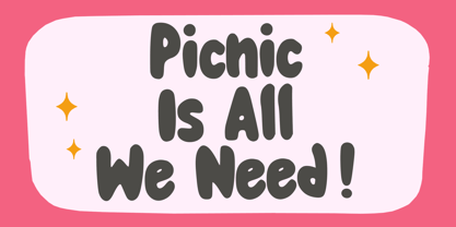 Bubble Comic Font Poster 3