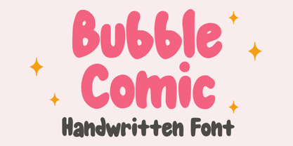 Bubble Comic Font Poster 1