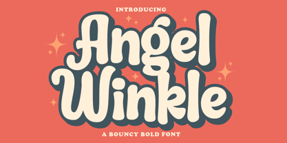 Angel Winkle Font Poster 1
