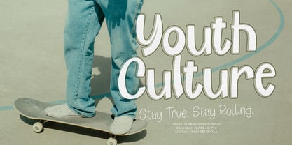 Stand Rolling Light Font Poster 5
