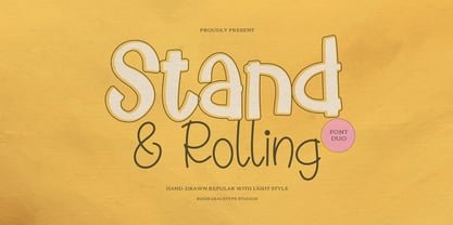 Stand Rolling Light Font Poster 1