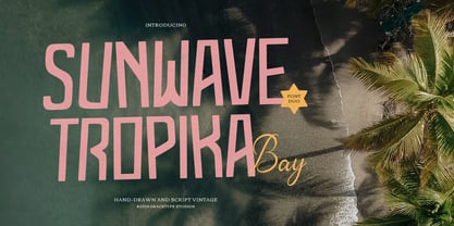 Sunwave Tropika Bay Script Font Poster 1