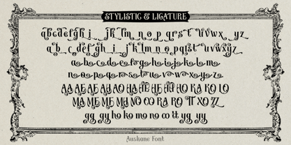 Auskane Font Poster 8