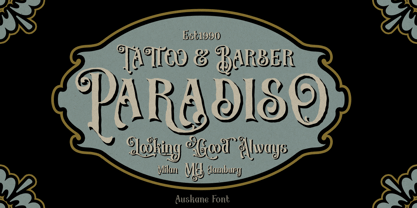 Auskane Font Poster 3