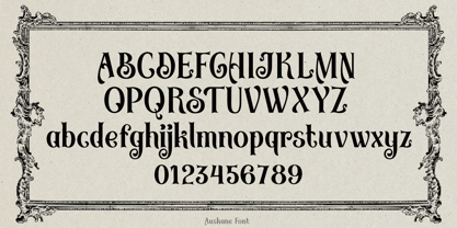 Auskane Font Poster 4
