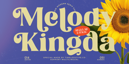 Melody Kingda Font Poster 1