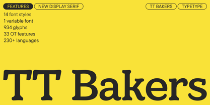 TT Bakers Font Poster 1