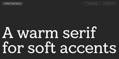 TT Bakers Font Poster 3