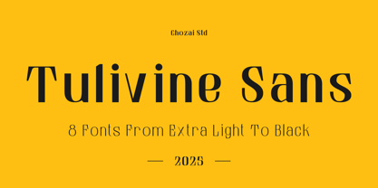 Tulivine Sans Font Poster 1