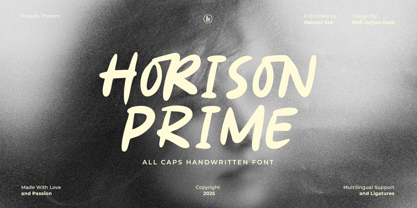 Horison Prime Font Poster 1