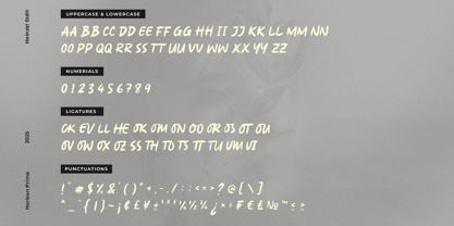 Horison Prime Font Poster 4