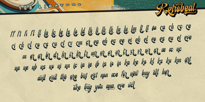 Retrobeat Font Poster 12