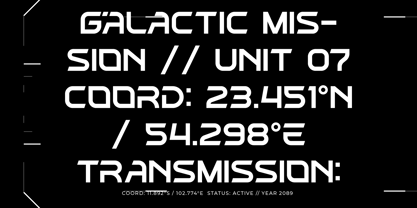 Chrome Quantum Font Poster 5