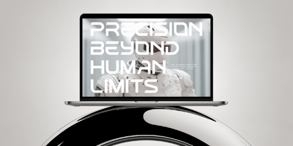 Chrome Quantum Font Poster 10