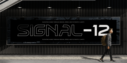 Chrome Quantum Font Poster 3