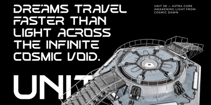 Chrome Quantum Font Poster 11