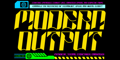 Cosmic Network Font Poster 2