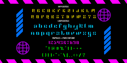 Cosmic Network Font Poster 5