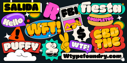 Puffy Font Poster 5
