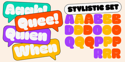 Puffy Font Poster 3