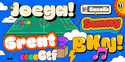 Puffy Font Poster 2