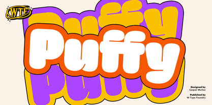 Puffy Font Poster 1