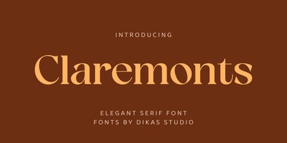 DKS Claremonts Font Poster 1