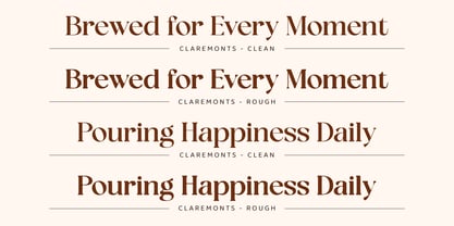 DKS Claremonts Font Poster 2