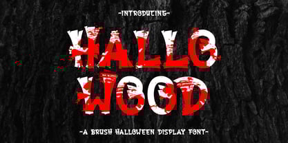 Hallowood Brush Font Poster 1