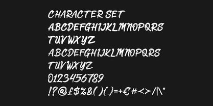 Brushlet Font Poster 5