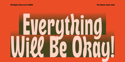 Maffine Font Poster 3