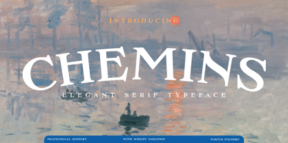 Chemins Font Poster 1