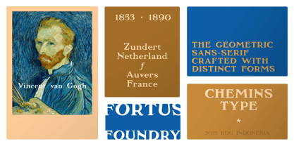 Chemins Font Poster 3