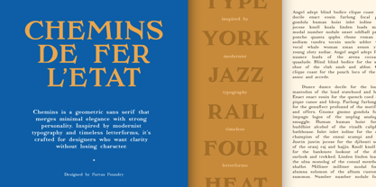 Chemins Font Poster 2