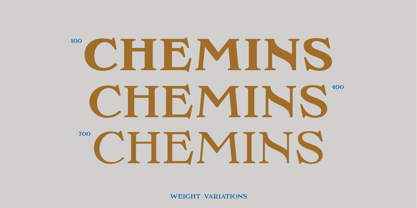 Chemins Font Poster 9