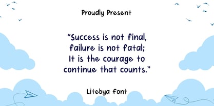 Litebya Font Poster 3