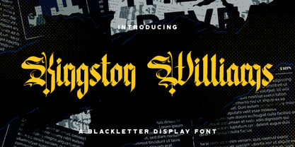 Kingston Williams Font Poster 1