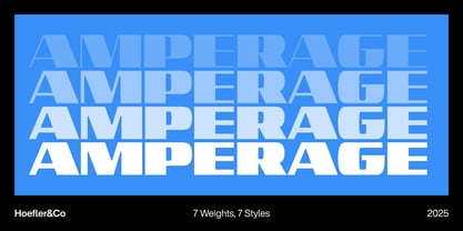 Amperage Font Poster 1