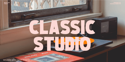 Boldric Font Poster 9